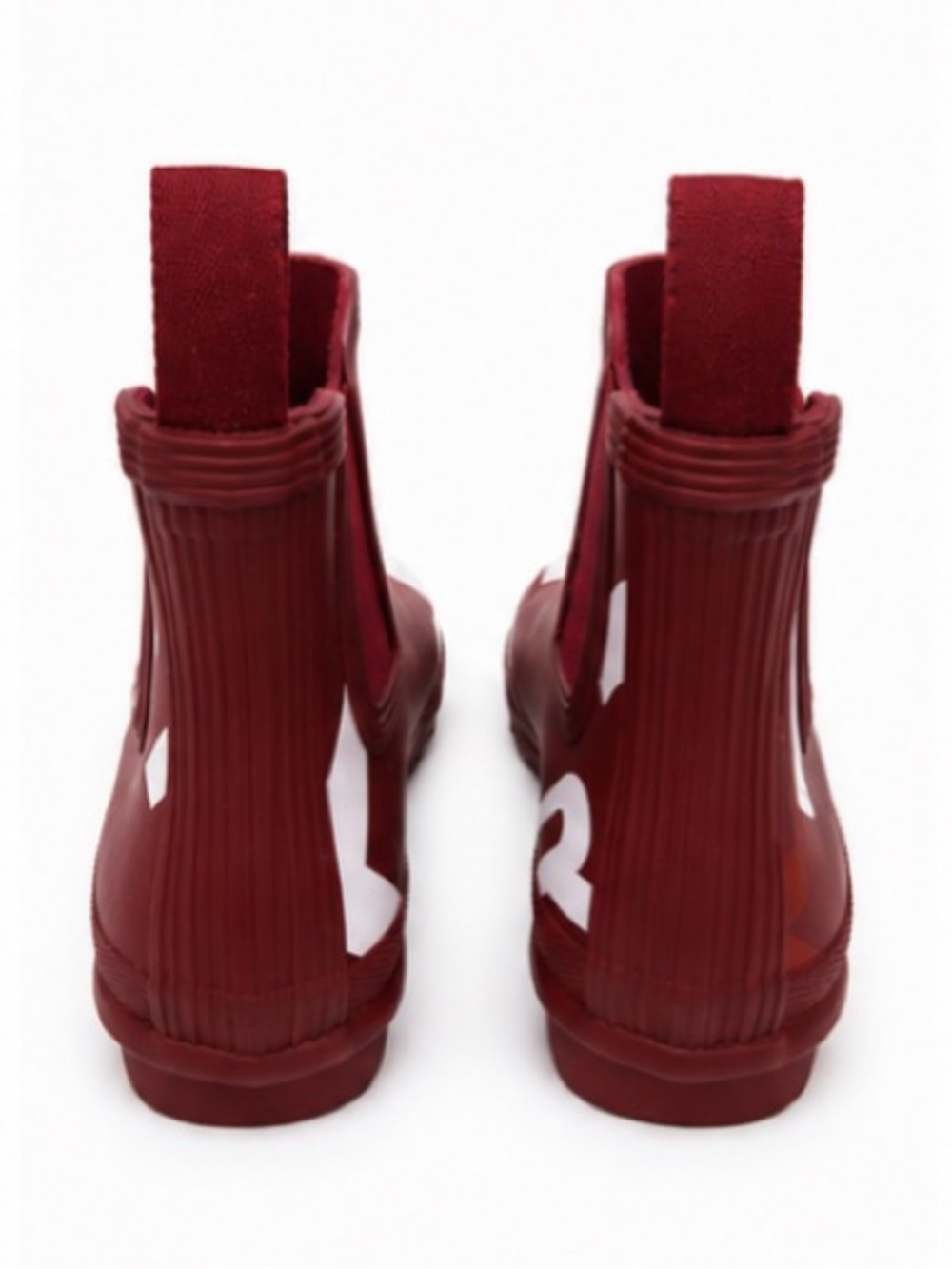 Women’s Hunter Burgundy Chelsea Logo Rain Boots - Picture 4 of 6